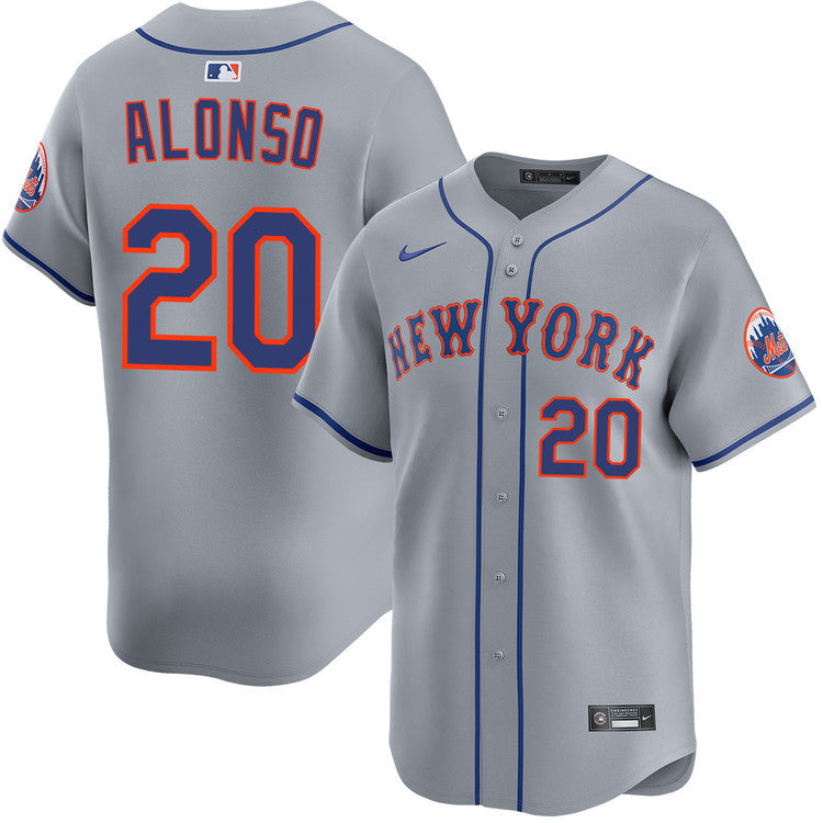 Pete Alonso New York Mets Road Limited Jersey - Gray