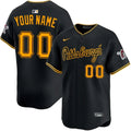 Custom Pittsburgh Pirates Alternate Away Jersey - Black