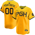 Custom Pittsburgh Pirates City Connect Jersey - Yellow