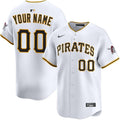 Custom Pittsburgh Pirates Home Jersey - White