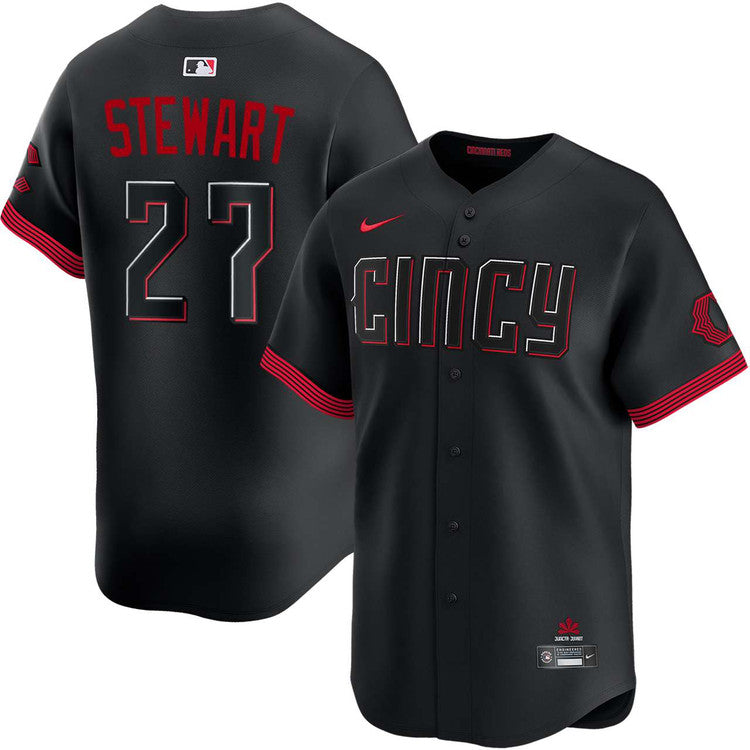 Sal Stewart Cincinnati Reds City Connect Limited Jersey - Black