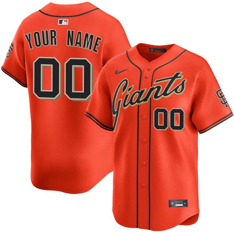 Custom San Francisco Giants Alternate Jersey - Orange