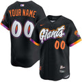 Custom San Francisco Giants City Connect Jersey - Black
