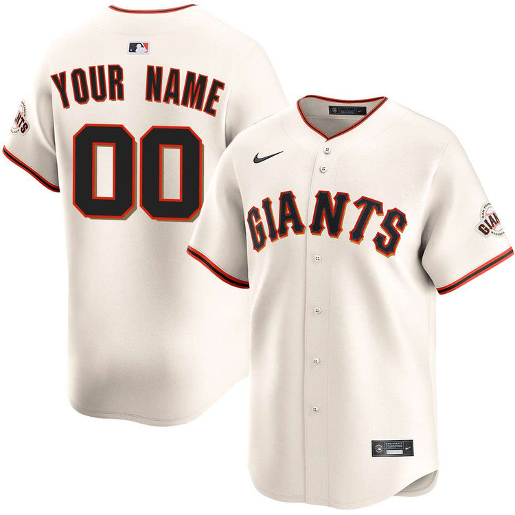 Custom San Francisco Giants Home Jersey - Cream