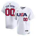 Custom USA Baseball 2026 World Baseball Classic Home Stadium Jersey - White