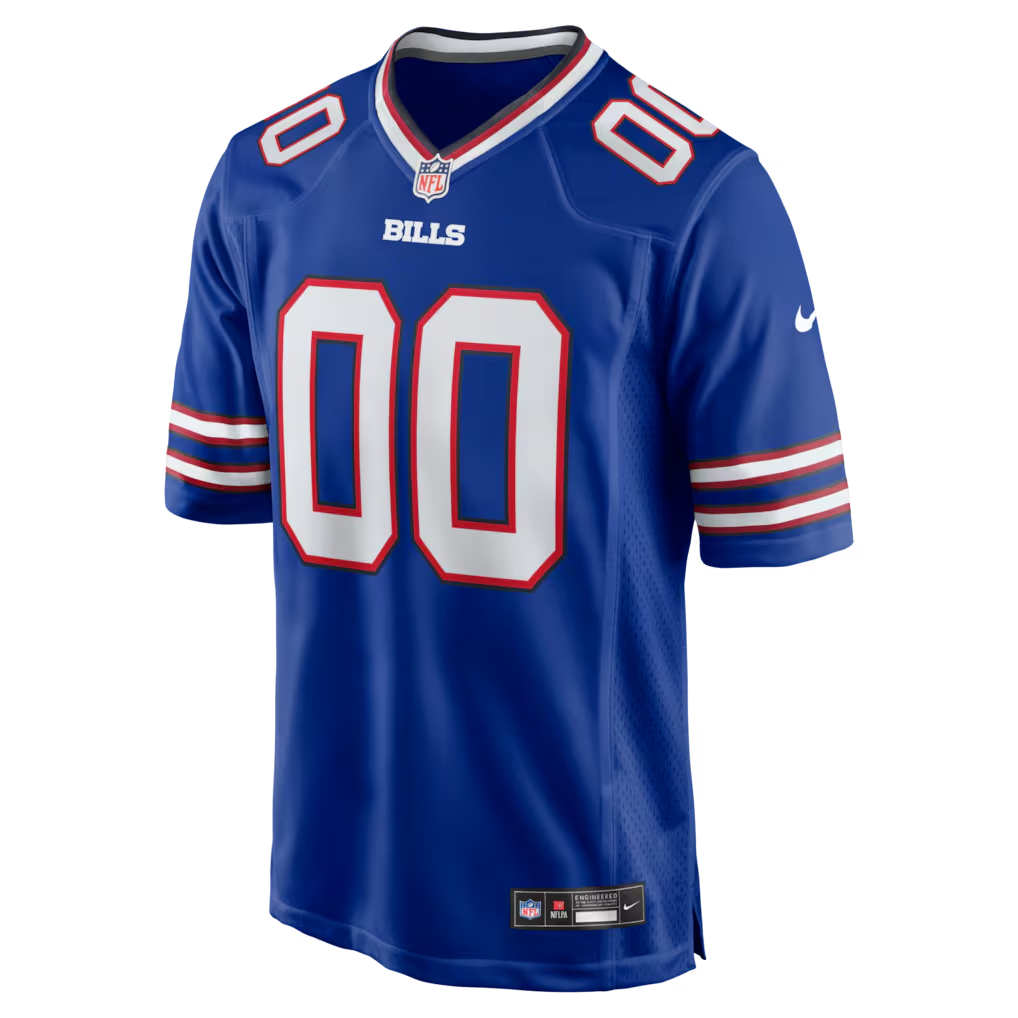 Custom Buffalo Bills Blue Game Jersey