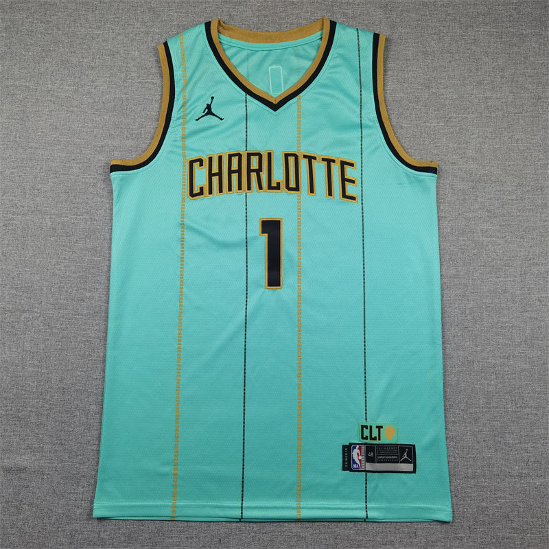 Charlotte Hornets LaMelo Ball #1 City Edition Swingman Jersey - Embroidered