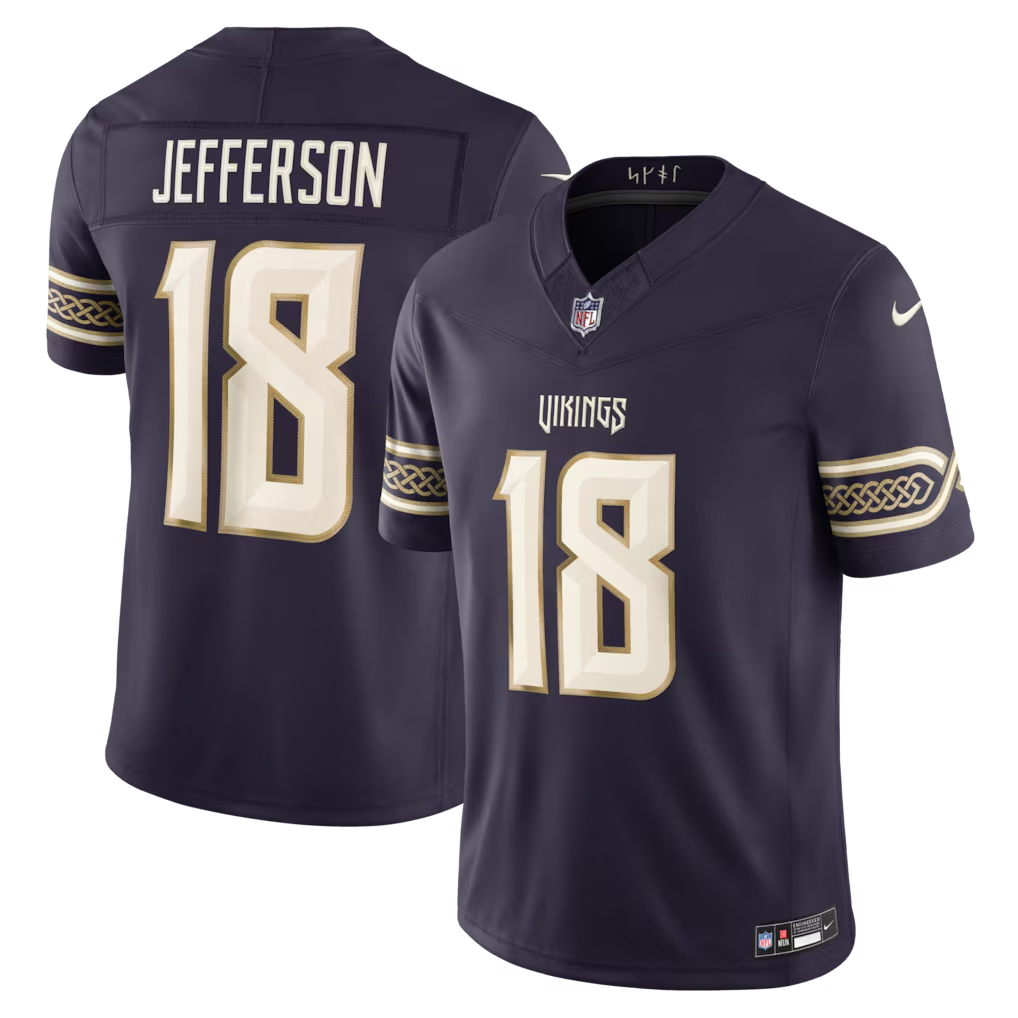 Men's Justin Jefferson #18 Minnesota Vikings Rivalries Collection Limited Jersey