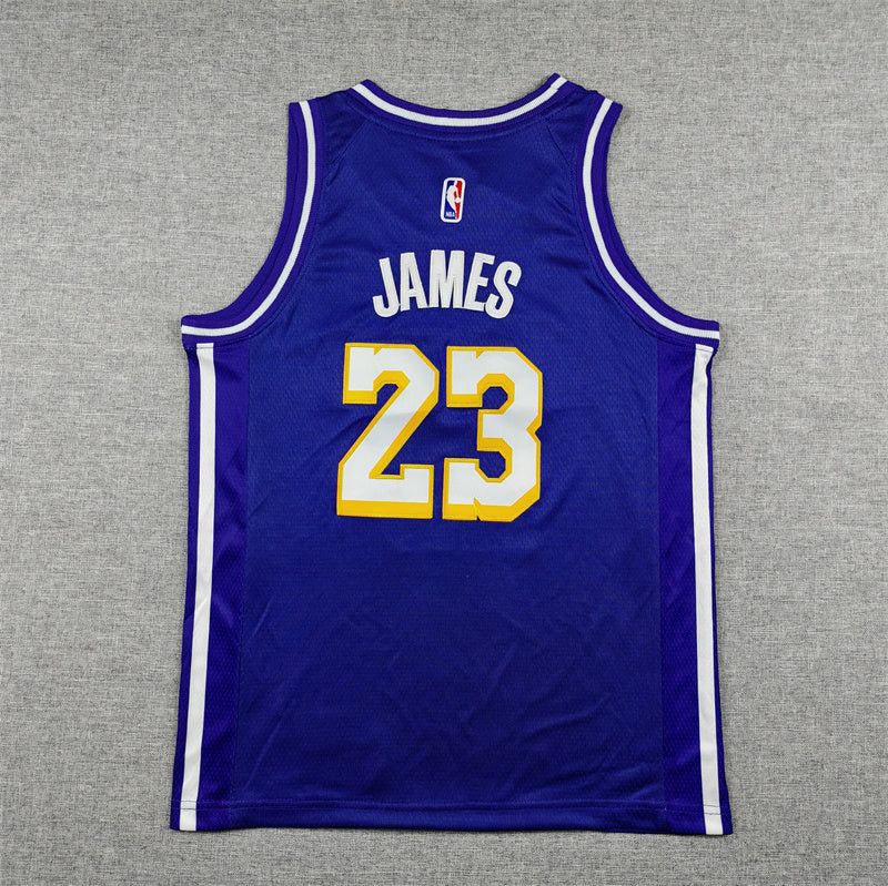 Youth LeBron James Los Angeles Lakers #23 Statement Edition Embroidered  Jersey