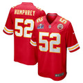 Men's Creed Humphrey Kansas City Chiefs Super Bowl LVIII Game Jersey - Red