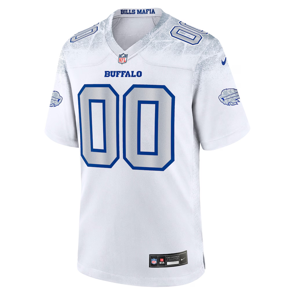 Custom Buffalo Bills White 2025 Rivalries Collection Game Jersey