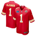 Jerick McKinnon Kansas City Chiefs  Super Bowl LVII Patch Game Jersey - Red