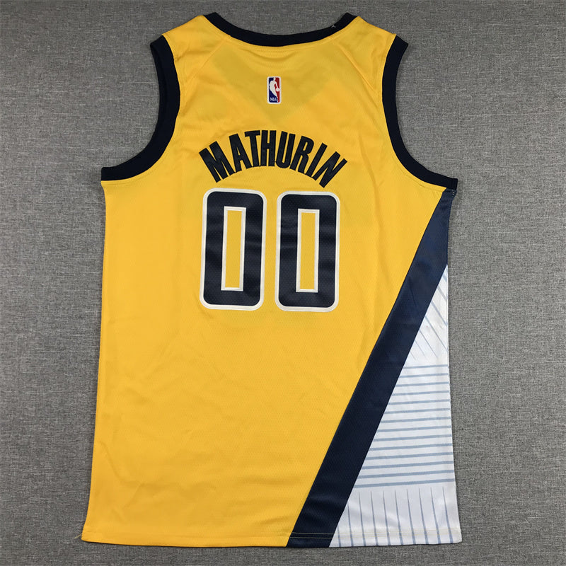 Indiana Pacers Bennedict Mathurin #00 City Edition Swingman Jersey - Embroidered