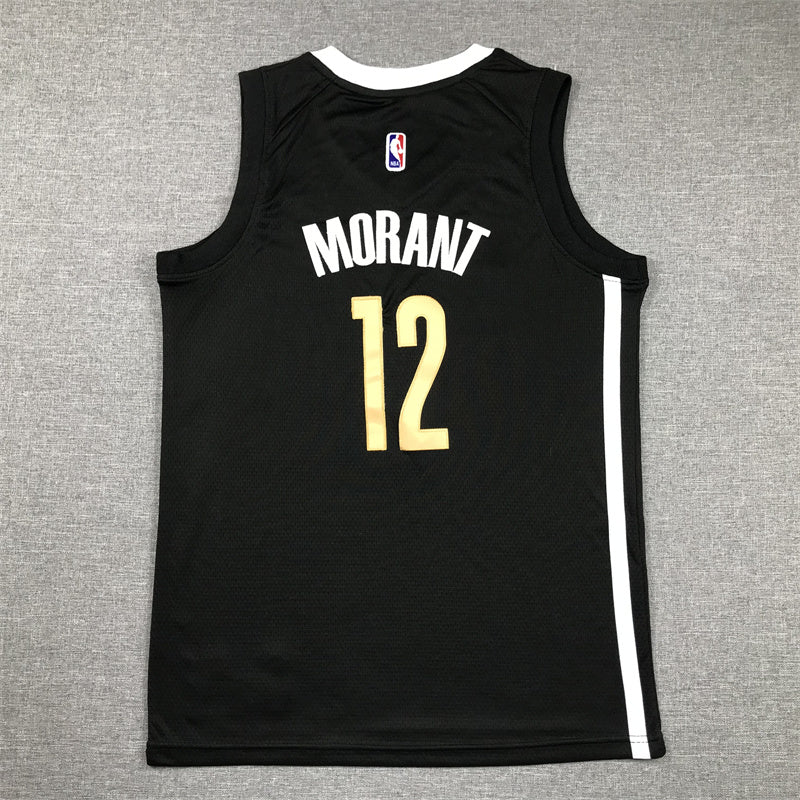 Youth Ja Morant Memphis Grizzlies #12 City Edition Embroidered Jersey