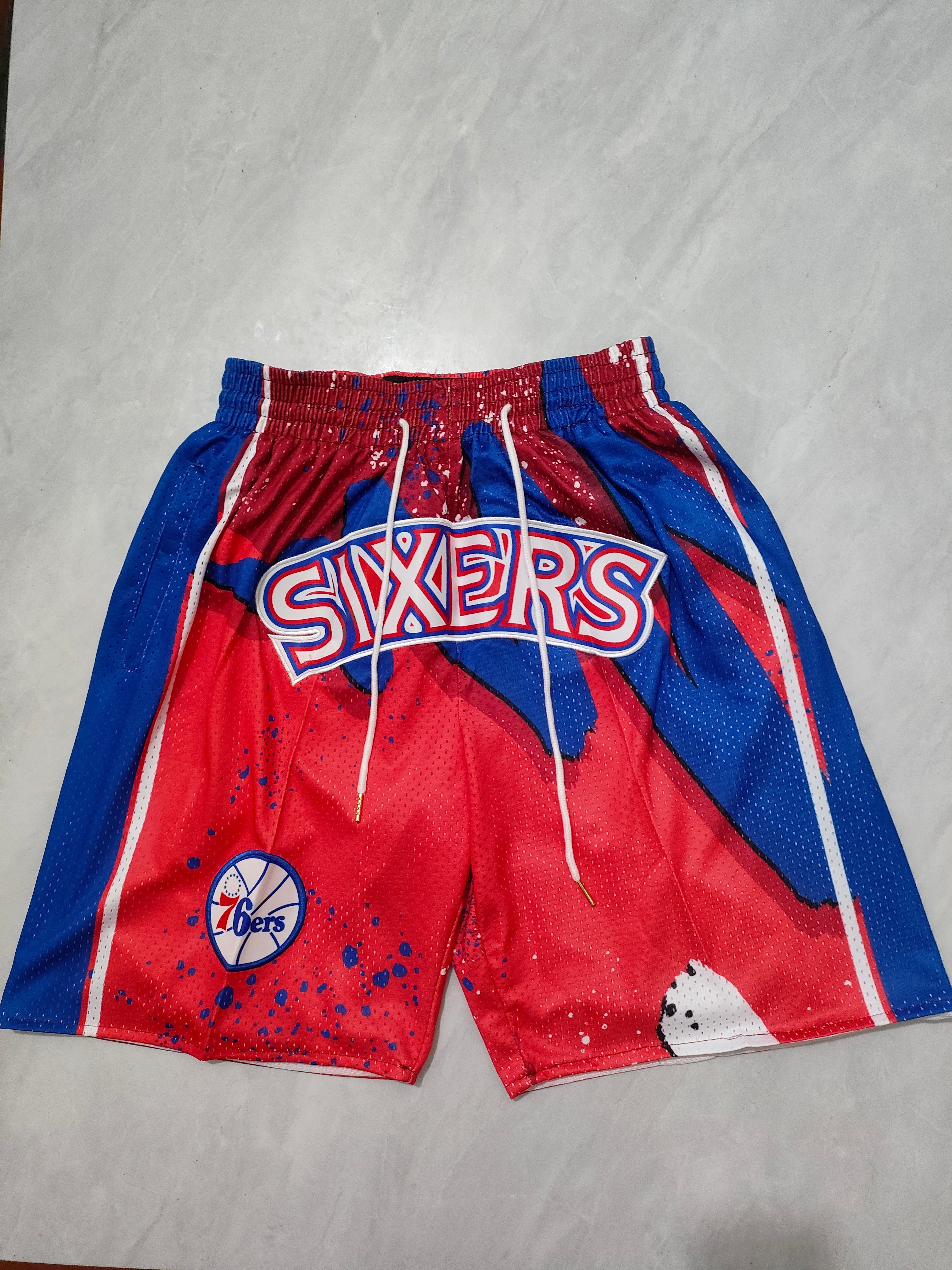 Philadelphia 76ers Red Swingman Pocket Shorts