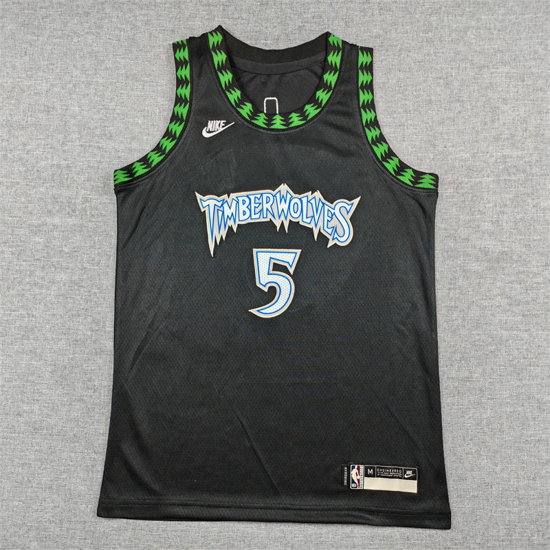 Youth Anthony Edwards Minnesota Timberwolves #5  Embroidered Jersey