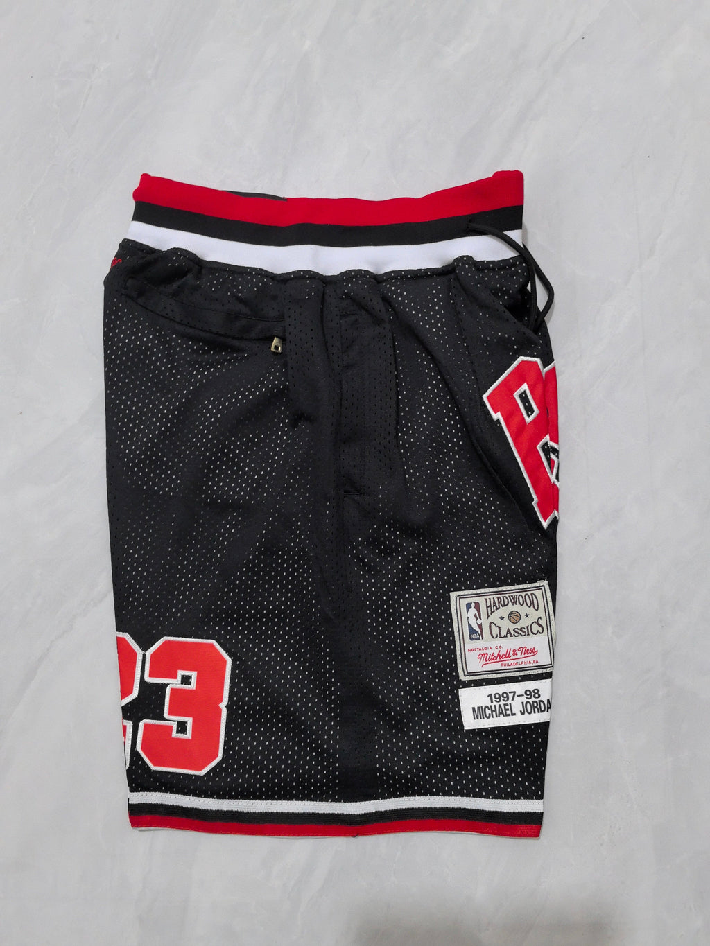Chicago Bulls Black Retro Pocket Shorts