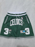 Boston Celtics Green Retro Pocket Shorts