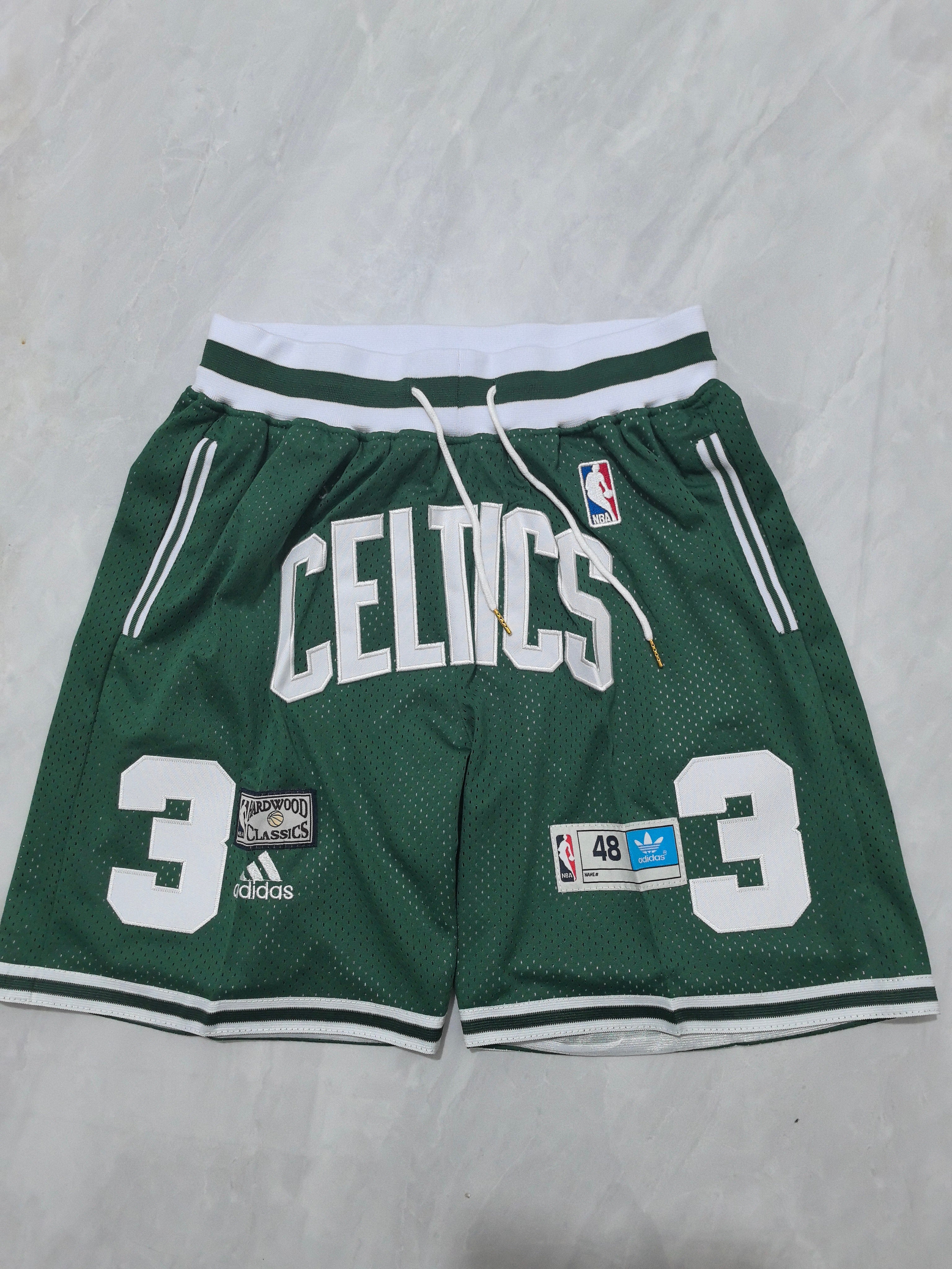 Boston Celtics Green Retro Pocket Shorts