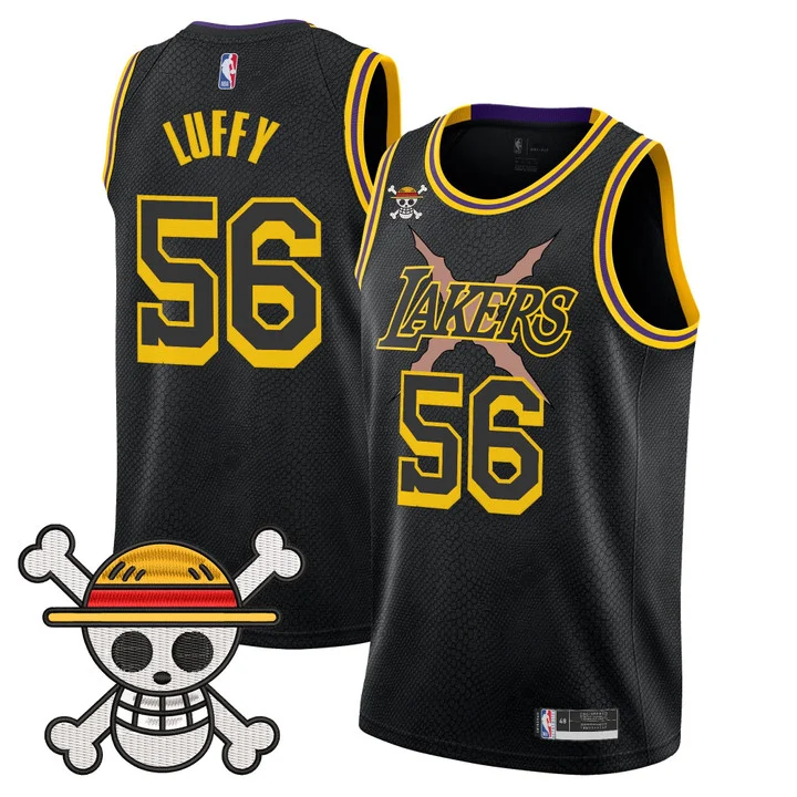 Los Angeles Lakers x One Piece City Edition Swingman Jersey — Embroidered