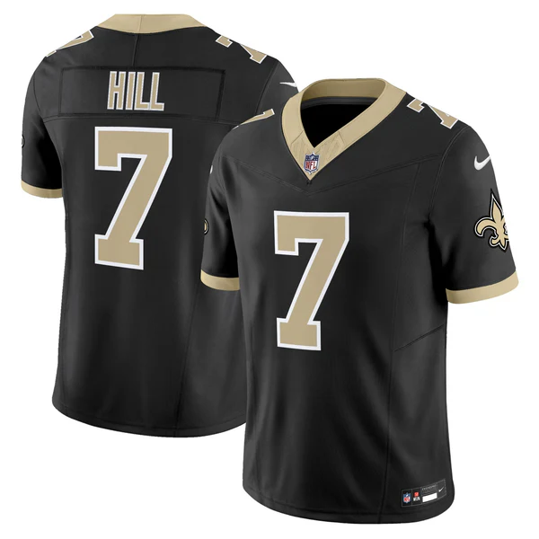 Taysom Hill #7 New Orleans Saints Black Vapor F.U.S.E. Limited Jersey