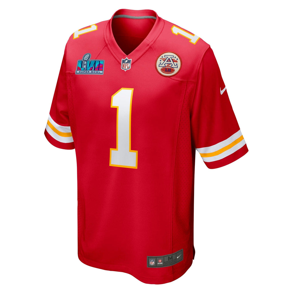 Jerick McKinnon Kansas City Chiefs  Super Bowl LVII Patch Game Jersey - Red