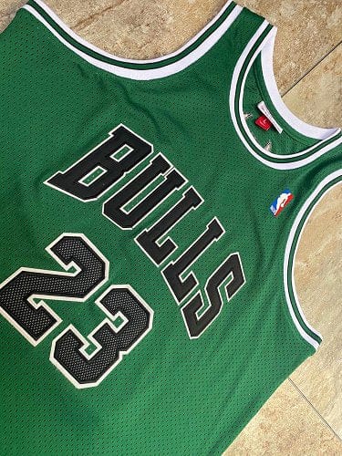 Michael Jordan Chicago Bulls Throwback Jersey St. Patrick's Day