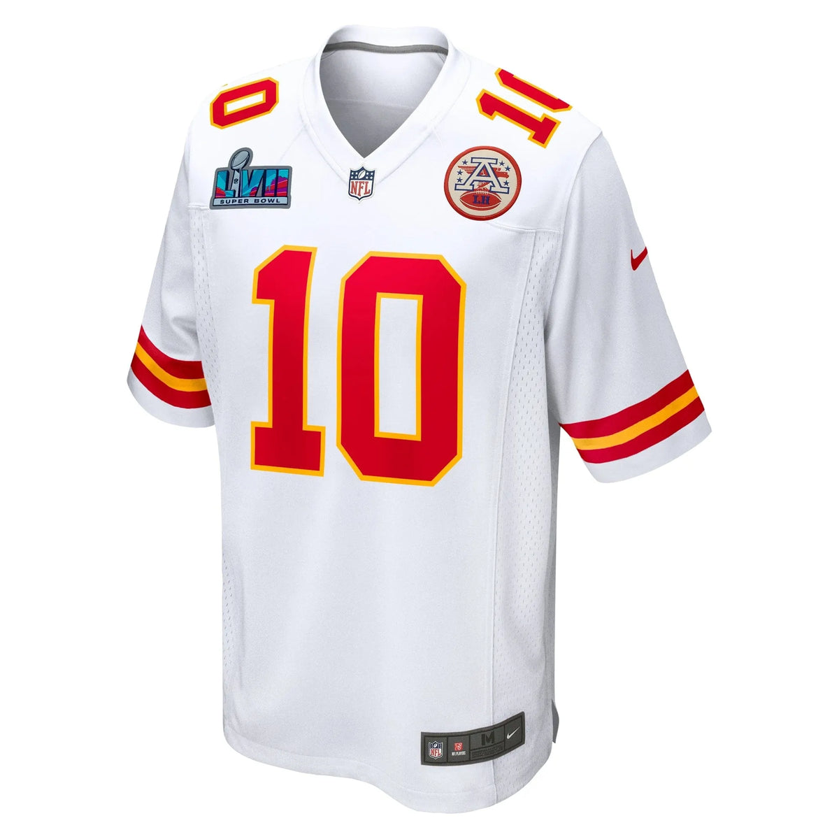 Isiah Pacheco Kansas City Chiefs Super Bowl LVII Patch Away Game Jersey - White