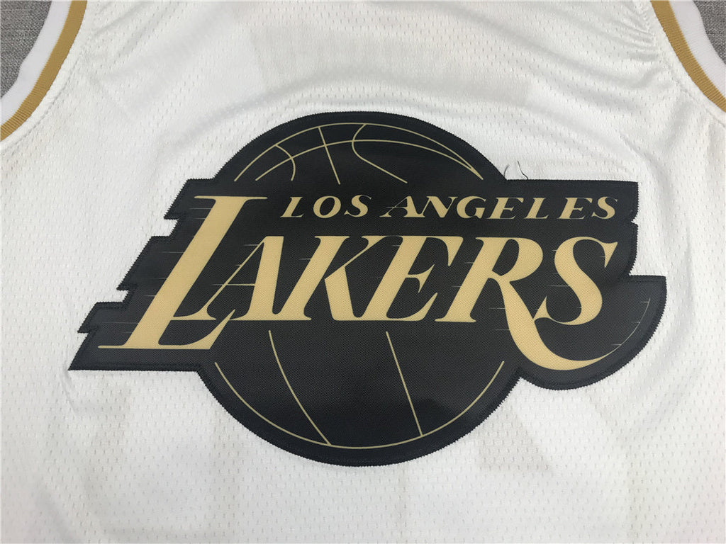 Kobe Bryant #24 Los Angeles Lakers "White & Gold" City Edition Swingman Jersey - Embroidered