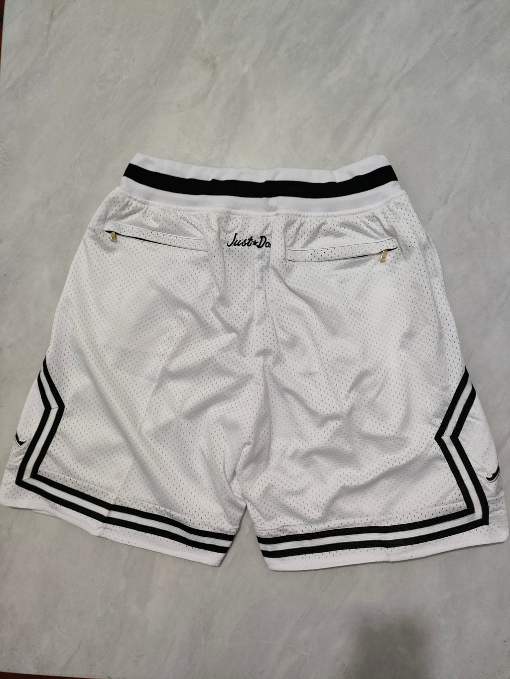 Jordan White Pocket Shorts
