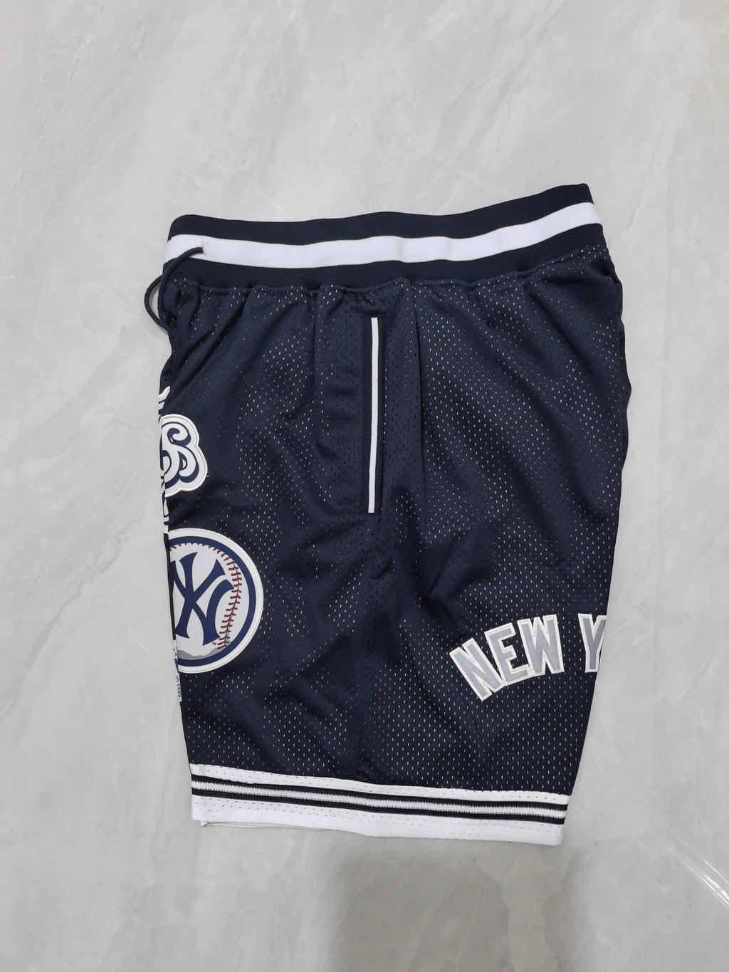 New York Yankees dark blue retro pocket shorts