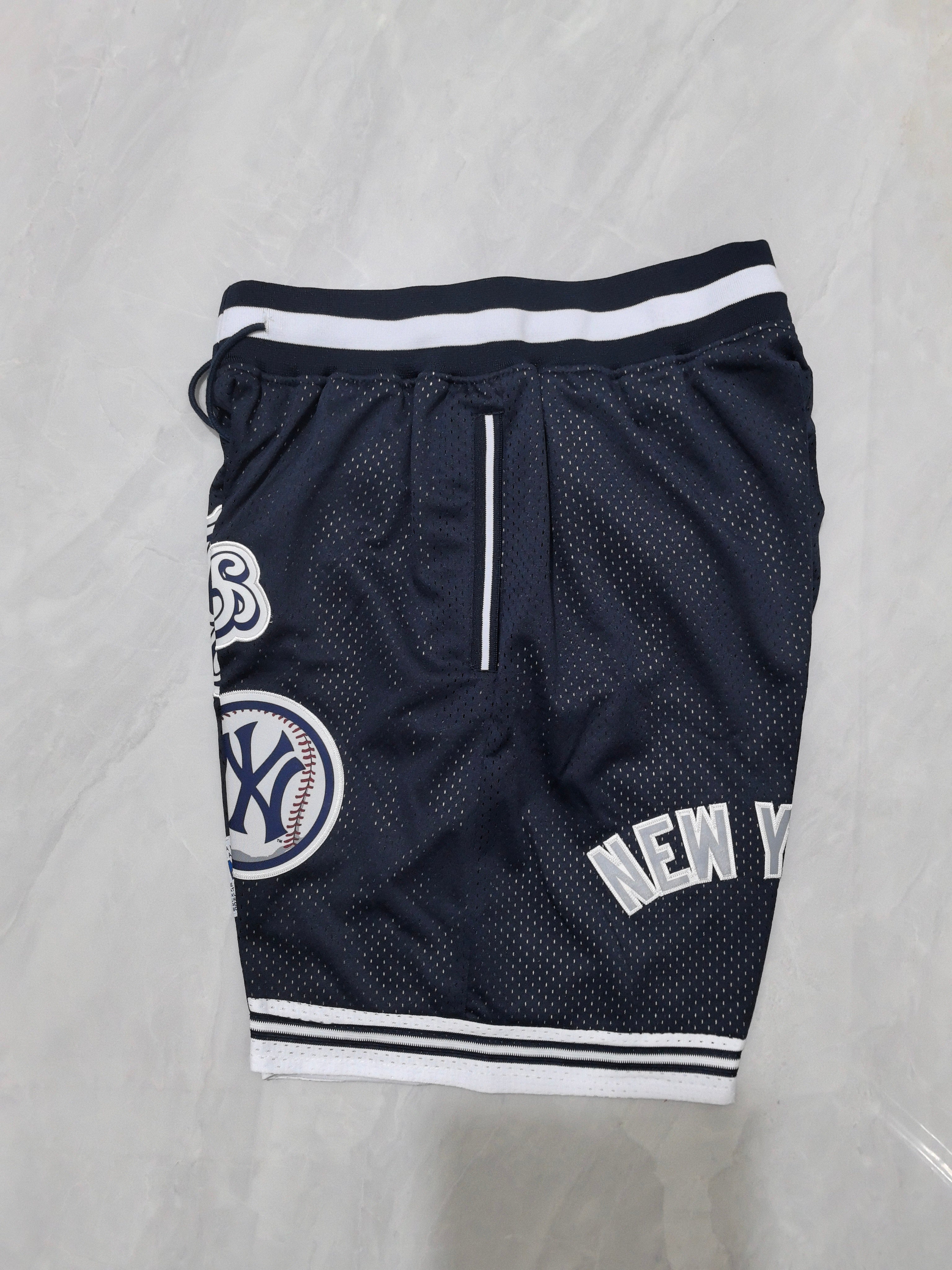 New York Yankees dark blue retro pocket shorts
