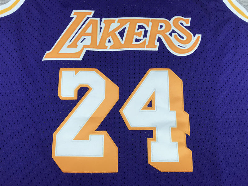 Kobe Bryant #24 Los Angeles Lakers Throwback Embroidered Jersey