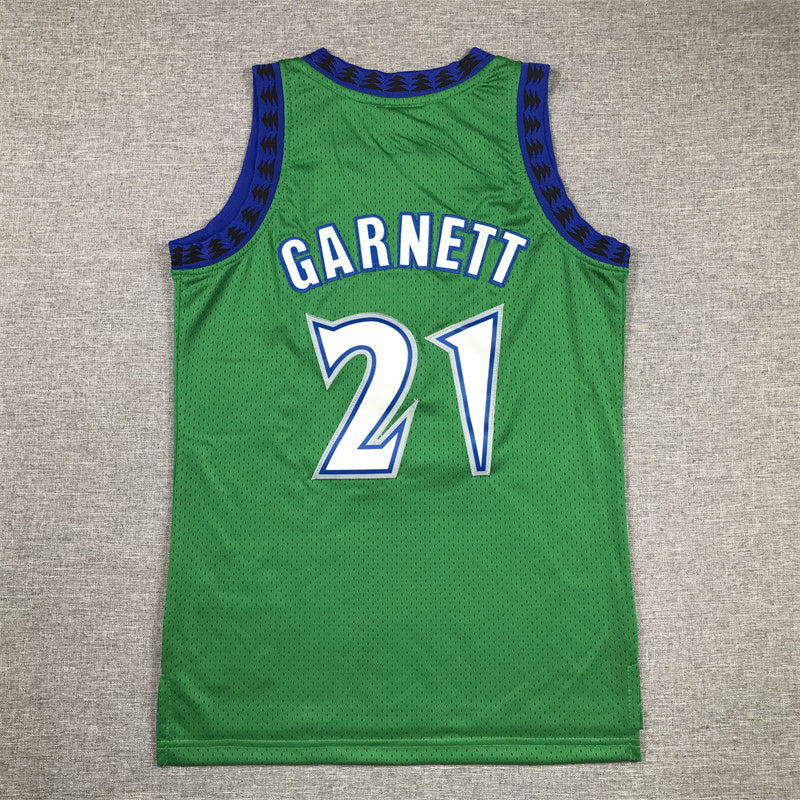 Youth Kevin Garnett Minnesota Timberwolves #21  Embroidered Jersey