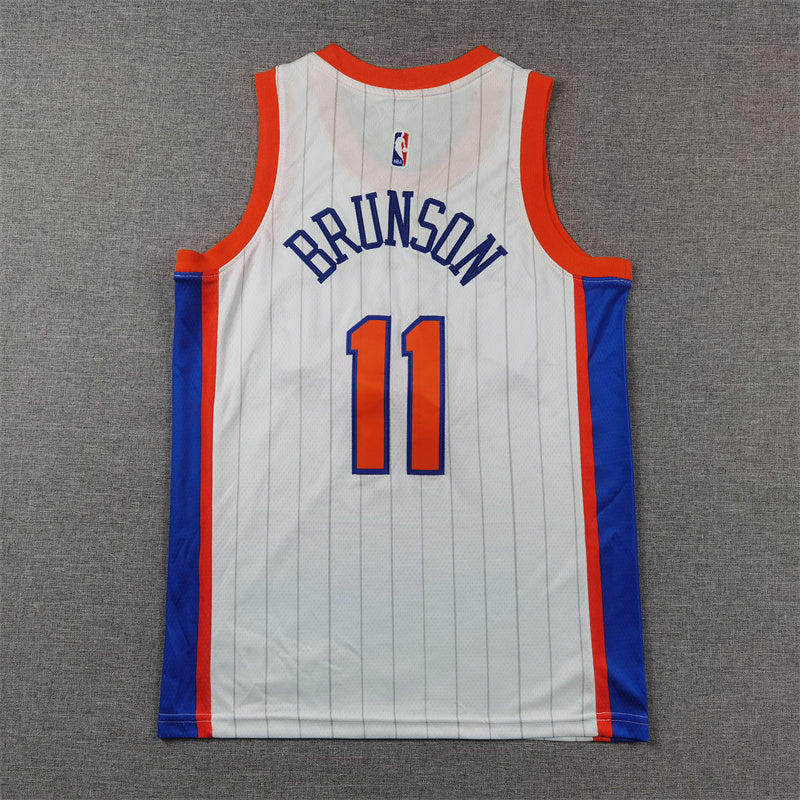 Youth Jalen Brunson New York Knicks #11 City Edition Embroidered Jersey