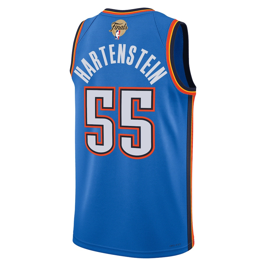 Unisex Oklahoma City Thunder Isaiah Hartenstein Nike Blue 2025 NBA Finals Swingman Jersey - Icon Edition