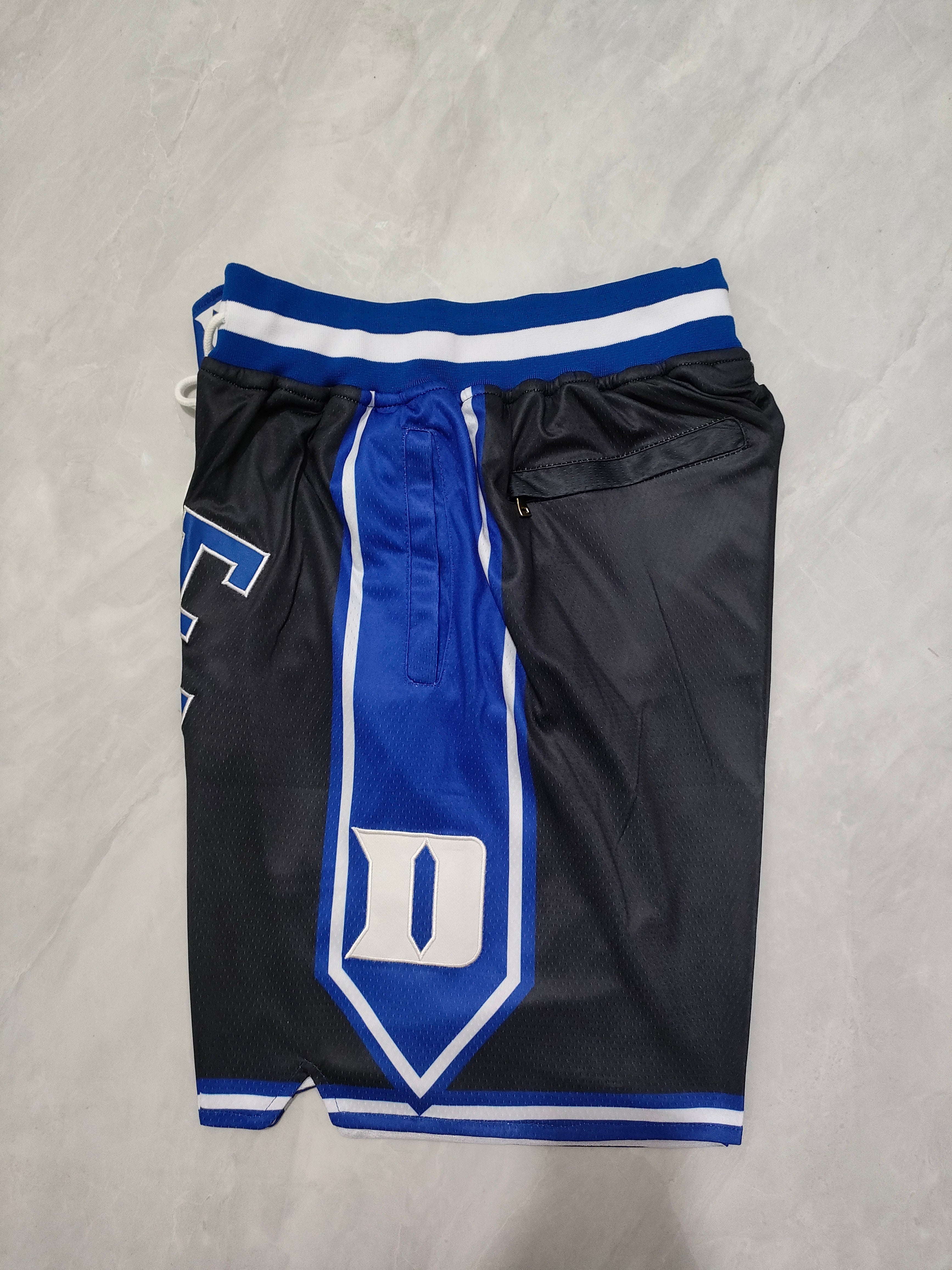 NCAA Duke University Black Pocket Shorts
