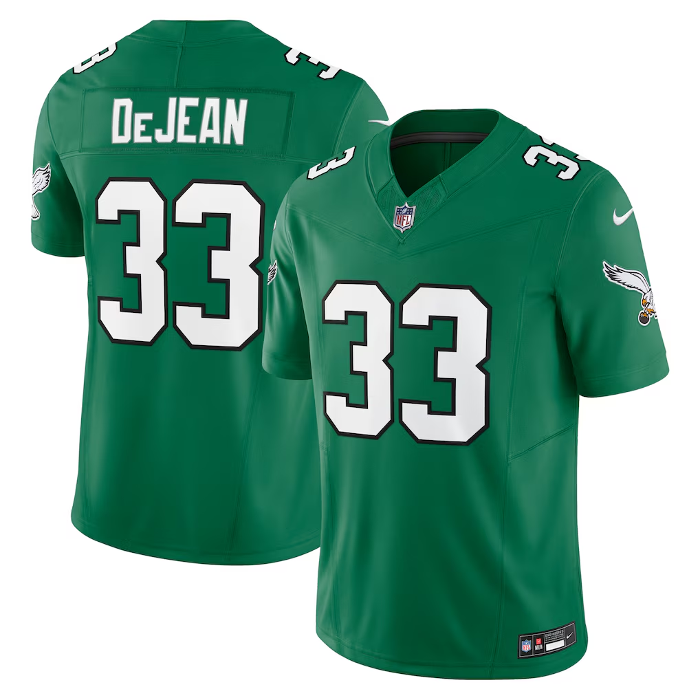 Cooper DeJean #33 Philadelphia Eagles Kelly Green Vapor F.U.S.E. Limited Jersey