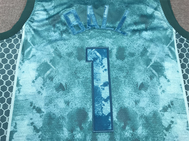 Charlotte Hornets LaMelo Ball #1 City Edition - Embroidered Jersey