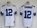 Dallas Cowboys White  Vintage #12 STAUBACH  Jersey