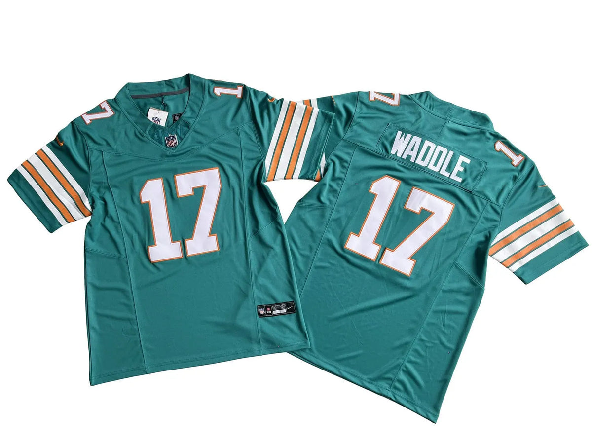 Miami Dolphins 17# Jaylen Waddle  Vapor F.U.S.E. Limited Jersey