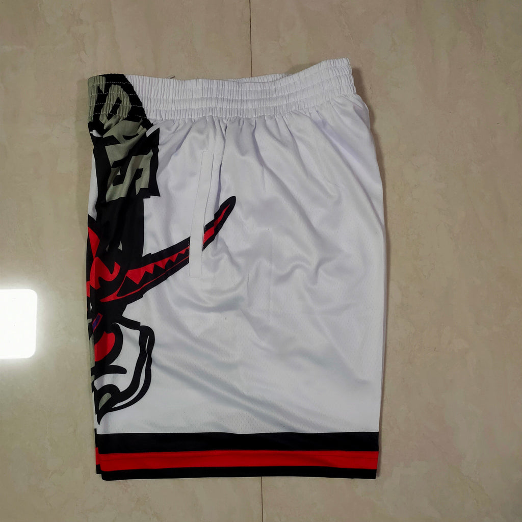 Toronto Raptors white mitchell&ness pocket pants
