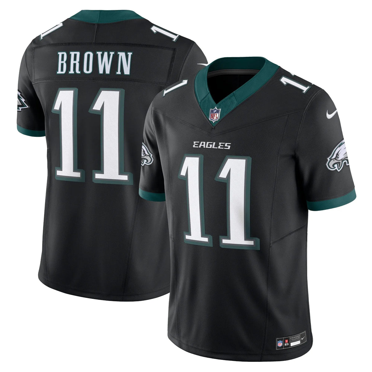 A.J. Brown Philadelphia Eagles  Alternate Vapor F.U.S.E. Limited Jersey - Black