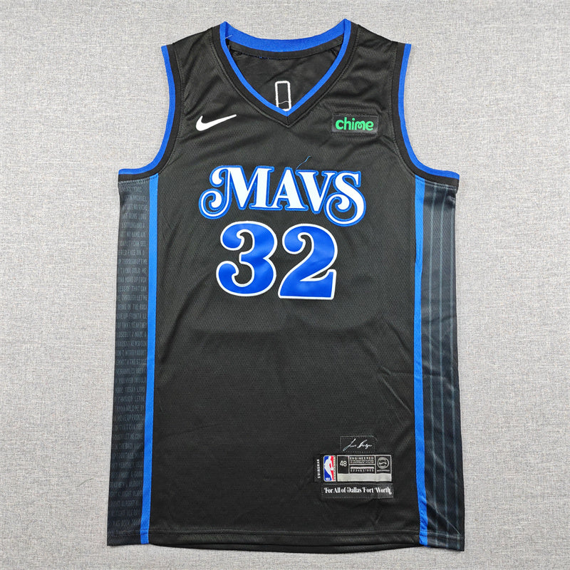 Dallas Mavericks Cooper Flagg #32 2024 City Edition Swingman Jersey — Embroidered
