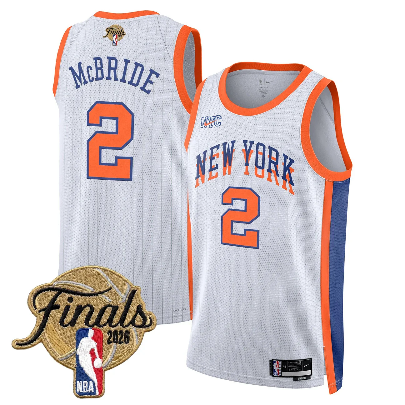 Miles McBride #2 New York Knicks 2026 Finals Swingman 23-24 City Jersey - All Stitched