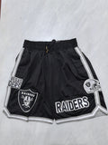 Las Vegas Raiders Black Pocket Shorts
