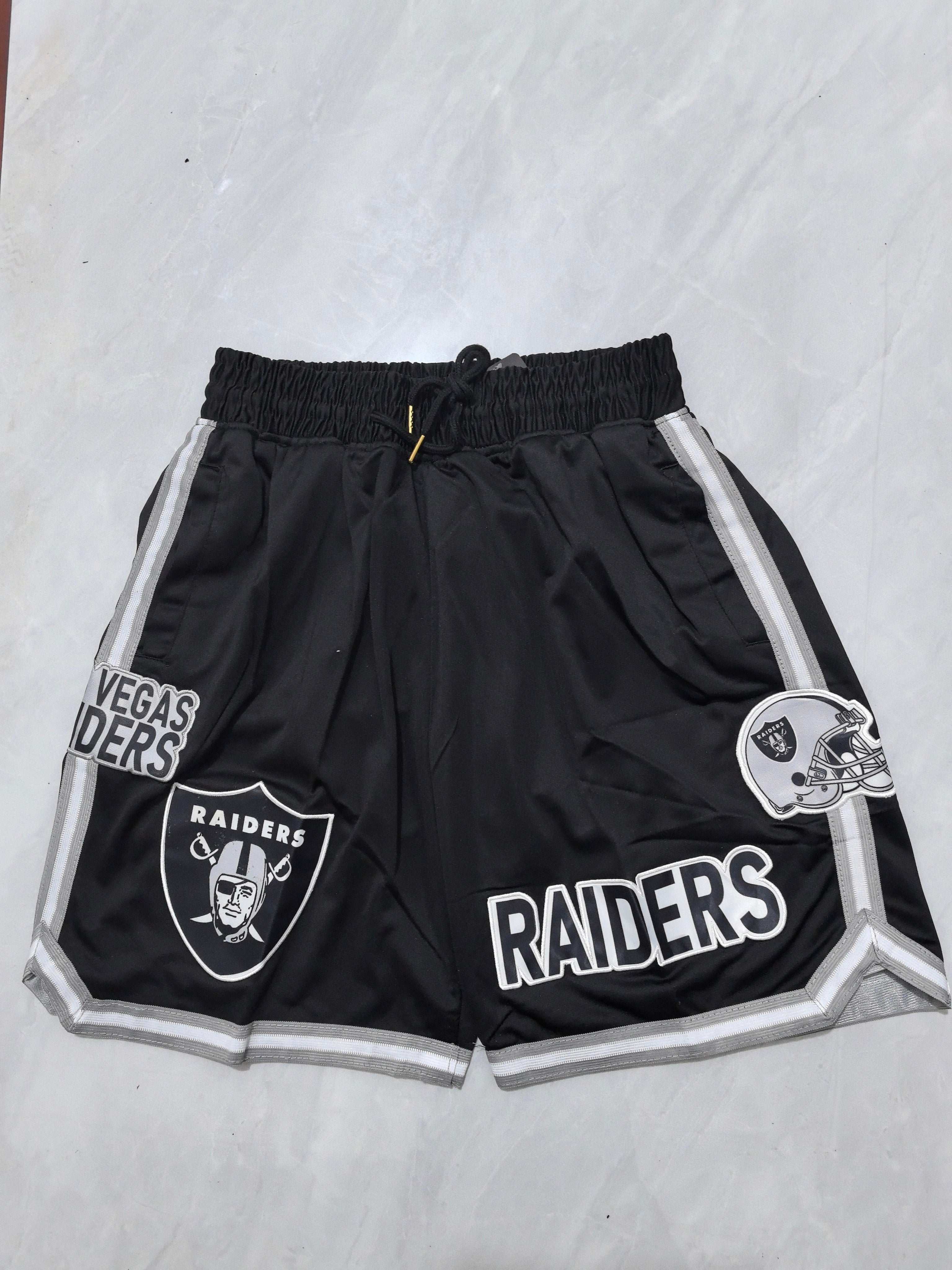 Las Vegas Raiders Black Pocket Shorts