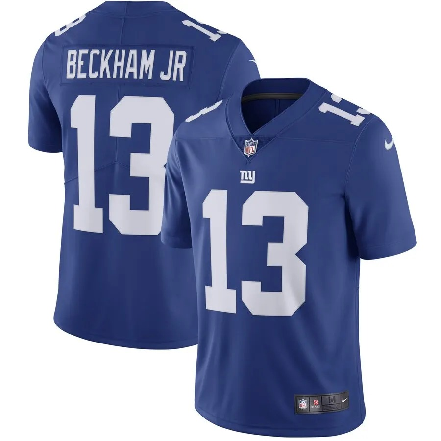 Mens New York Giants Beckham Jr. #13 Blue Jersey