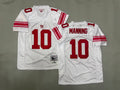 Mens Eli Manning#10 white New York Giants Vintage Throwback Jersey