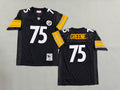 Mens Joe Greene#75  ‌black Pittsburgh Steelers Vintage Throwback Jersey